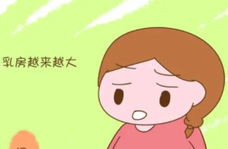 怀孕后乳房会涨痛