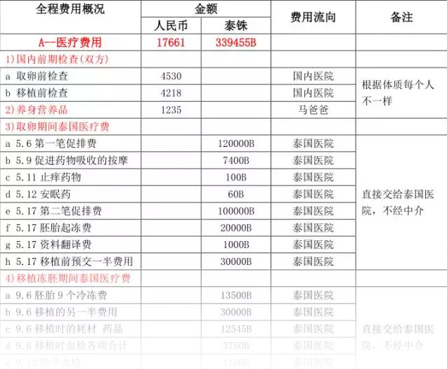 不同国家做试管的详细费用