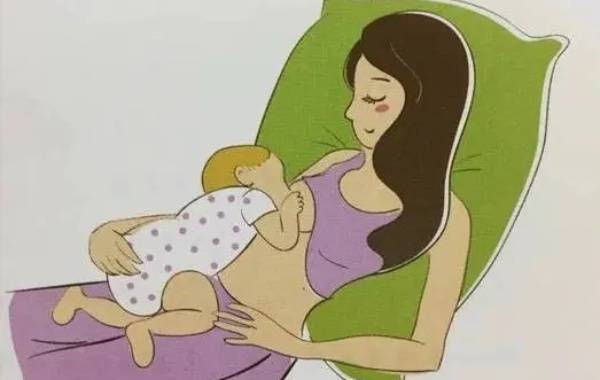 斜倚式需要产妇用双手护着宝宝